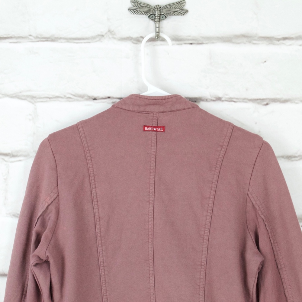 Hard Tail Yoga Fleece Sweatshirt Size ~S-M Purple - Picture 5 of 8